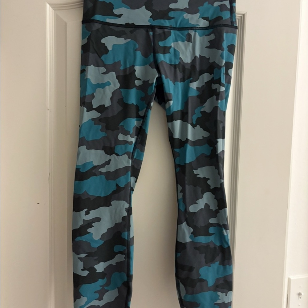 Lululemon Blue Camouflage Leggings